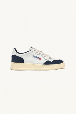Autry - Medalist Low - Blanc/Denim - Homme - allanjoseph