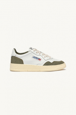 Autry - Medalist Low - White/Smoked Green - Men - allanjoseph