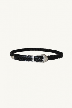 Alberto Luti - Braided Leather Belt - Black - allanjoseph