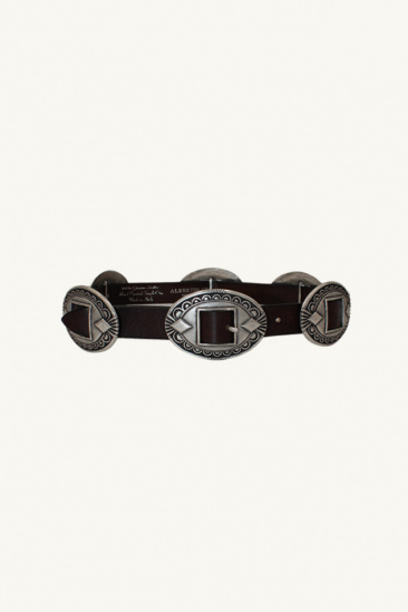 Ceinture Concho en cuir -...