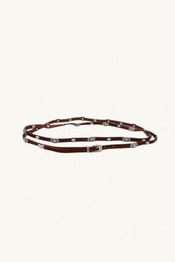 Alberto Luti - Ceinture double tour en cuir - Marron - allanjoseph