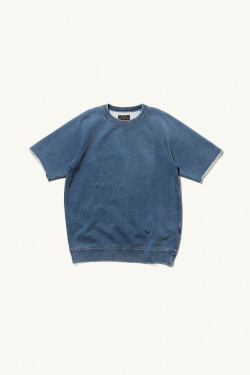 Beams Plus - Sweat manches courtes - Indigo - allanjoseph