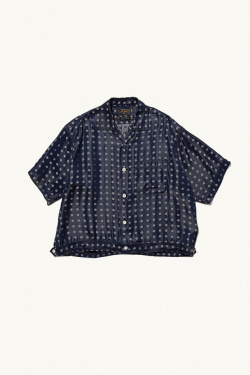 Beams Plus - Chemise à pois - Navy - allanjoseph