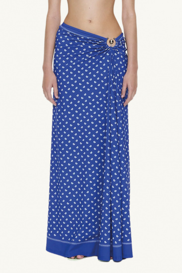 Bandana Swim Skirt - Indigo