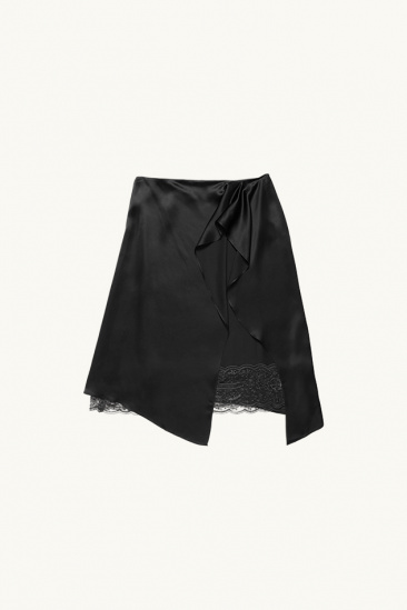Satin Skirt - Black