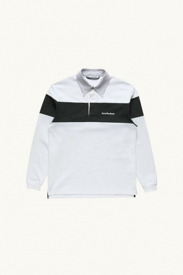 Polo en coton - Blanc/Noir