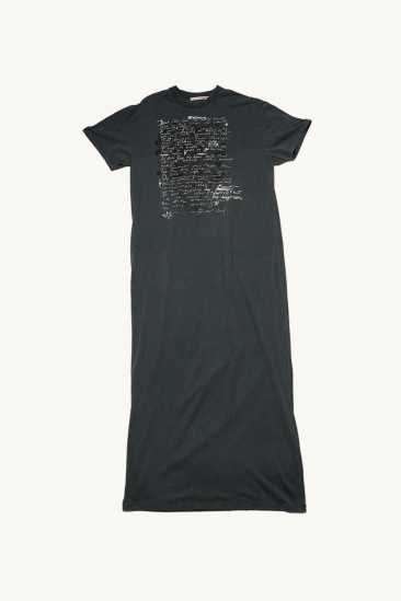 Robe T-shirt Longue - Noir...