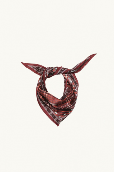Silk Bandana - Burgundy