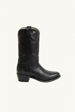 Mexicana - Santiags Yopal en cuir - Noir - allanjoseph