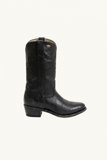 Santiags Yopal en cuir - Noir