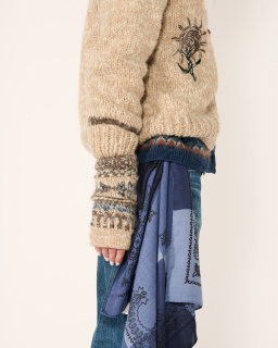 Destin - Foulard carré Judy - Bleu - allanjoseph