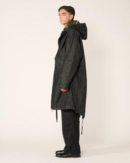 Engineered Garments - Highland Denim Parka - Black - allanjoseph