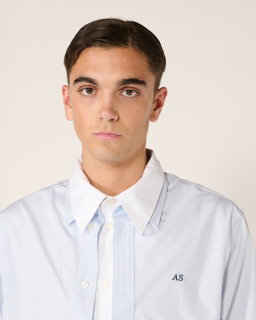 Acne Studios - Layered Shirt - Blue/White - allanjoseph