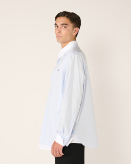 Acne Studios - Chemise Superposée - Bleu/Blanc - allanjoseph
