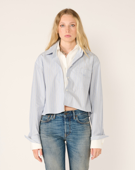 Acne Studios - Layered Shirt - Blue/White - allanjoseph
