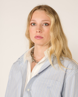 Acne Studios - Chemise Superposée - Bleu/Blanc - allanjoseph