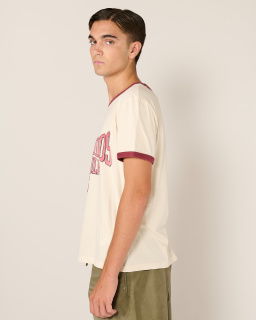 Acne Studios - T-shirt Imprimé Universitaire - Ecru - allanjoseph