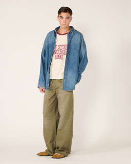Acne Studios - Pantalon en coton - Kaki - allanjoseph