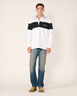 Acne Studios - Cotton Polo - White/Black - allanjoseph