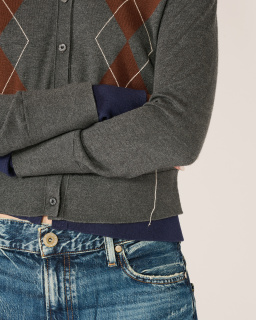 Acne Studios - Cardigan Superposé - Gris - allanjoseph