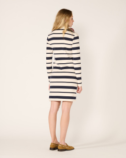 Acne Studios - Robe polo rayée - Navy/Ecru - allanjoseph