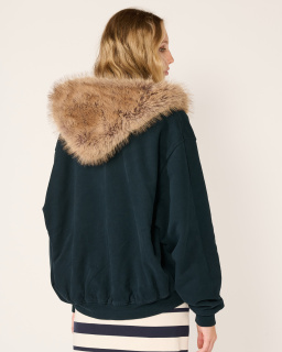 Acne Studios - Zip-up Hoodie - Dark Navy - allanjoseph