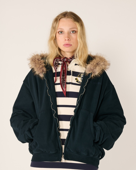 Acne Studios - Sweat à capuche - Bleu Foncé - allanjoseph