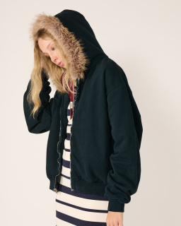 Acne Studios - Zip-up Hoodie - Dark Navy - allanjoseph