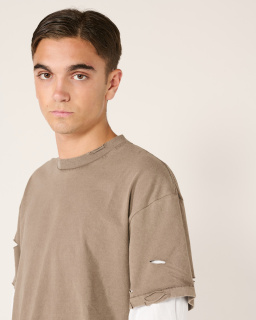 Stockholm Surfboard Club - Layered T-Shirt - Brown - Unisex - allanjoseph