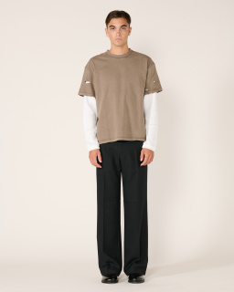 Stockholm Surfboard Club - T-Shirt Superposé - Marron - Unisexe - allanjoseph