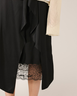 Acne Studios - Satin Skirt - Black - allanjoseph