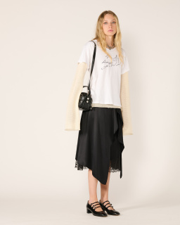 Acne Studios - Jupe en satin - Noir - allanjoseph