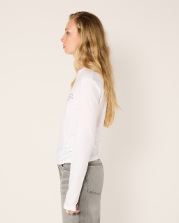 Acne Studios - T-shirt Logo Ajusté - Blanc - allanjoseph