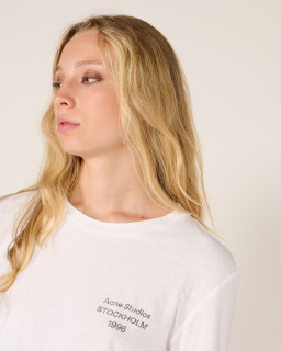 Acne Studios - Fitted Logo T-shirt - White - allanjoseph