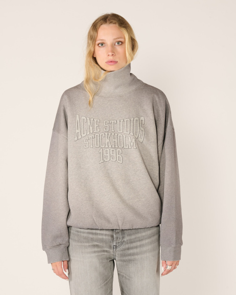 Acne Studios - Sweat Imprimé Universitaire - Gris - allanjoseph