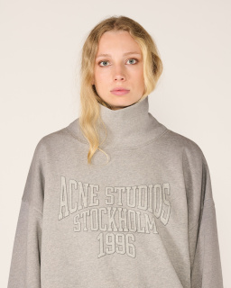 Acne Studios - Collegiate Print Sweatshirt - Grey - allanjoseph