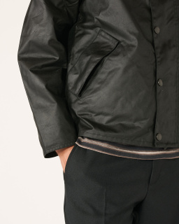 Barbour - Transport Waxed Jacket - Black - allanjoseph