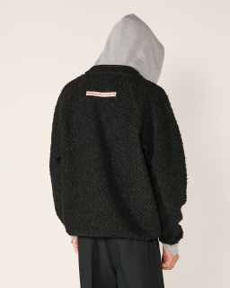 Stockholm Surfboard Club - Farm Fleece Hoodie - Black - allanjoseph