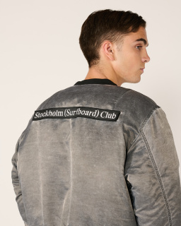 Stockholm Surfboard Club - Bomber - Washed Black - Unisex - allanjoseph