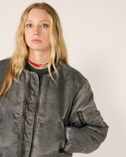 Stockholm Surfboard Club - Bomber - Washed Black - Unisex - allanjoseph