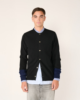 Comme des Garçons Shirt - Cardigan en laine - Noir/Bleu - allanjoseph