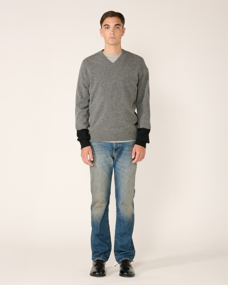 Comme des Garçons Shirt - Cardigan en laine - Gris/Noir - allanjoseph