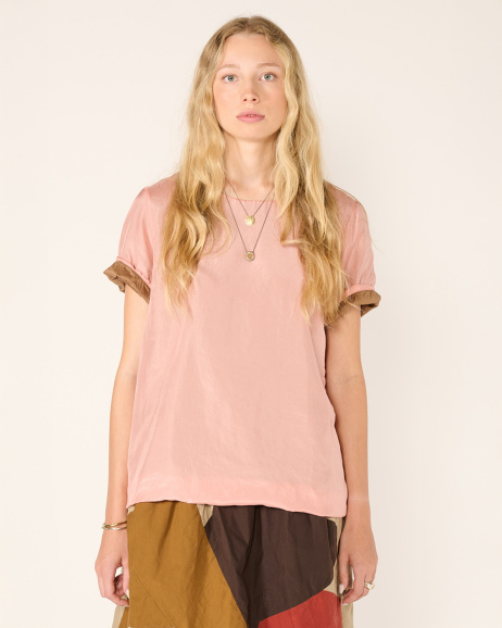 Casey Casey - 2 Layers Top - Pink - allanjoseph
