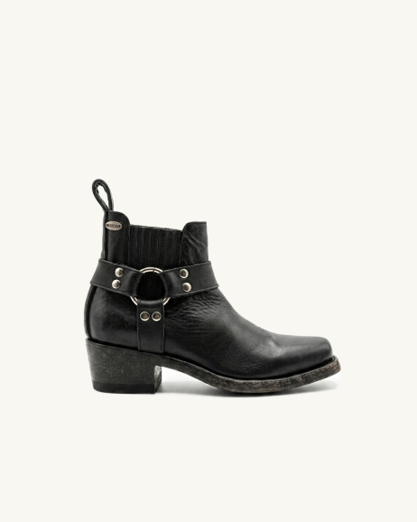 Mexicana - Austin Leather Ankle Boots - Black - allanjoseph