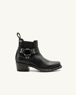 Mexicana - Austin Leather Ankle Boots - Black - allanjoseph
