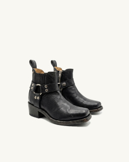 Mexicana - Austin Leather Ankle Boots - Black - allanjoseph