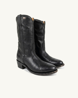 Mexicana - Santiags Yopal en cuir - Noir - allanjoseph