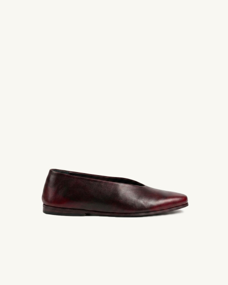 Marsèll - Scivolo ballet flats - Burgundy - allanjoseph