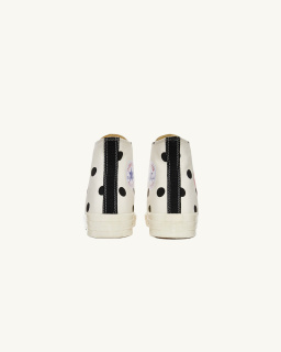 Comme des Garçons PLAY - Polka Dot High - White - allanjoseph