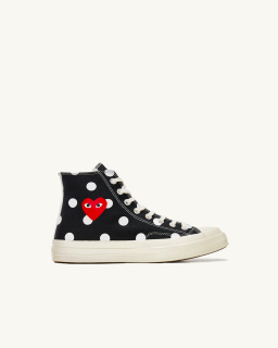 Comme des Garçons PLAY - Polka Dot High - Black - allanjoseph